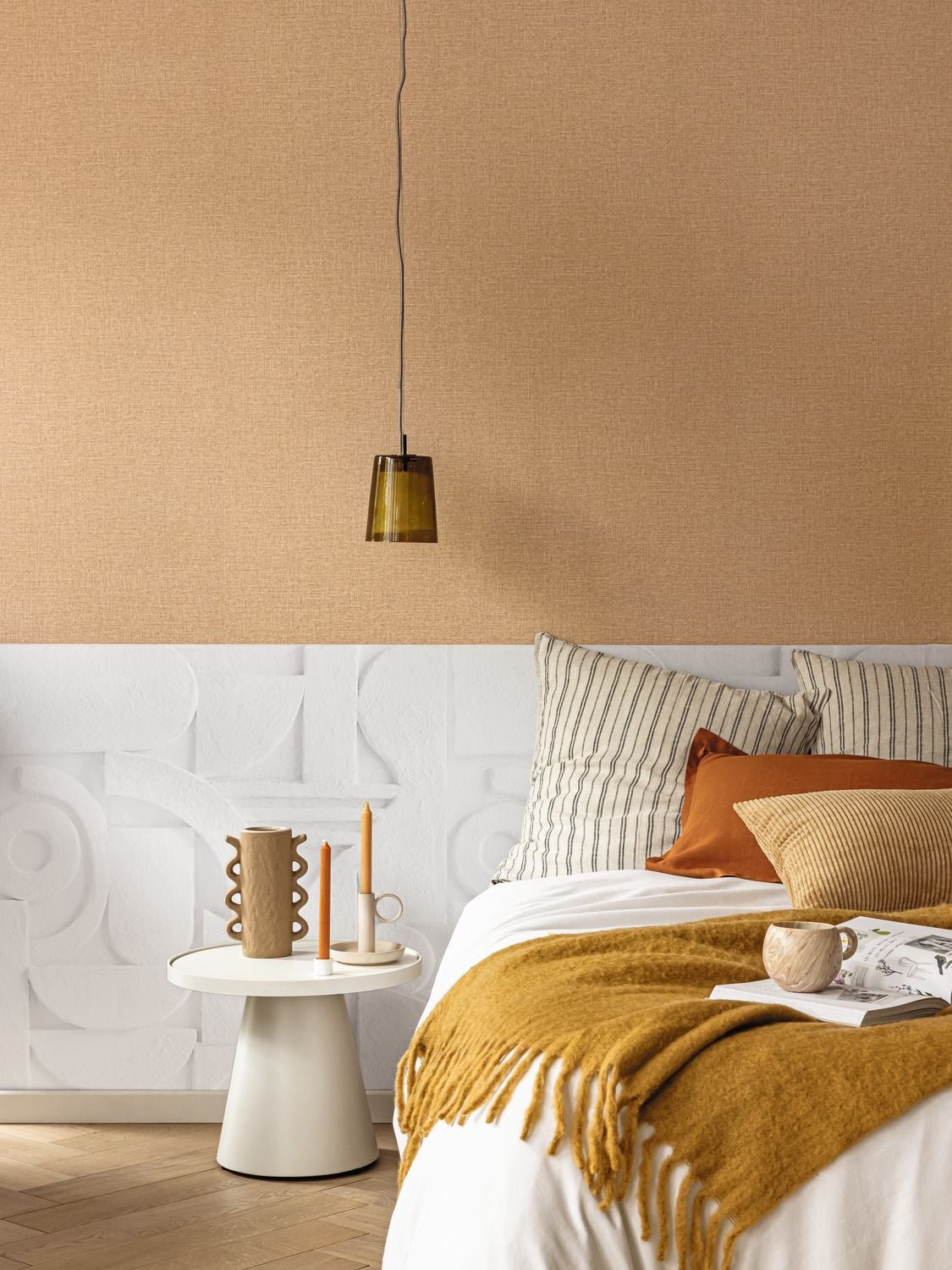 Uni Mat Wallpaper - Miel - Caselio - 104011389 - Premier Wallcovering