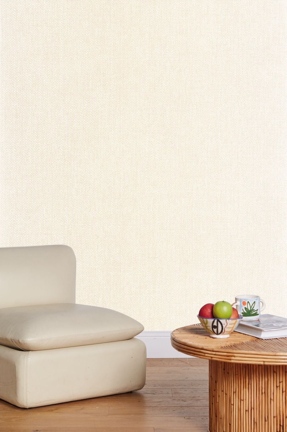 Uni Mat Wallpaper - Ivoire - Caselio - 104991800 - Premier Wallcovering