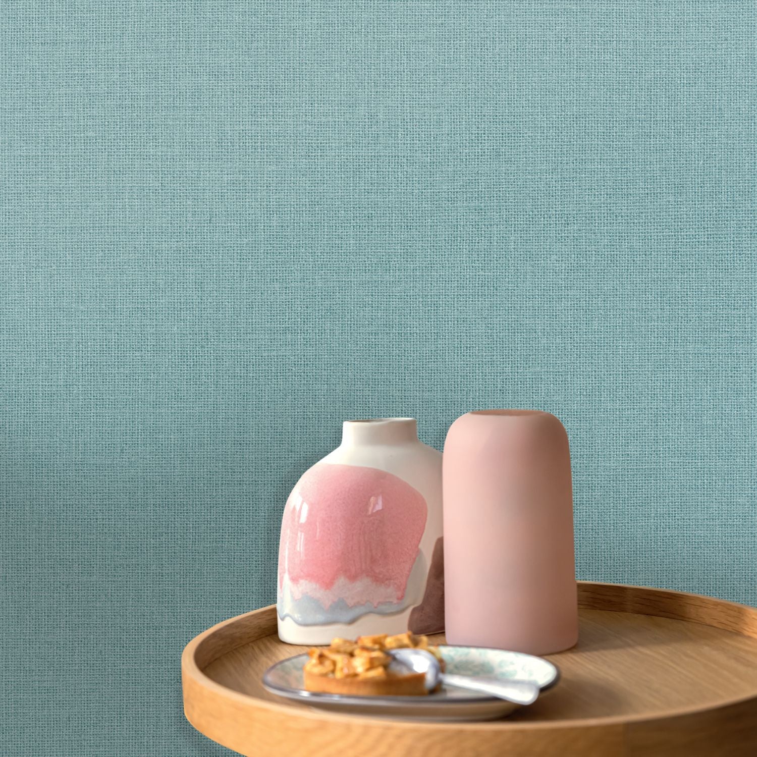 Uni Mat Wallpaper - Turquoise - Caselio - 104016226 - Premier Wallcovering