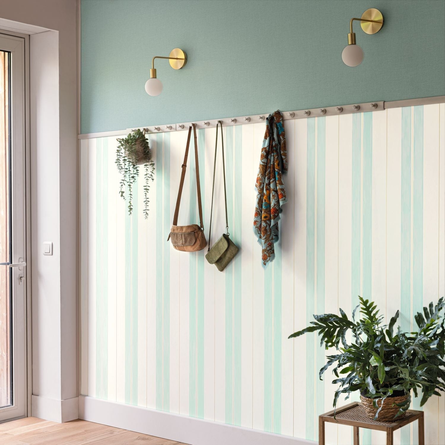 Uni Mat Wallpaper - Sauge - Caselio - 104017569 - Premier Wallcovering