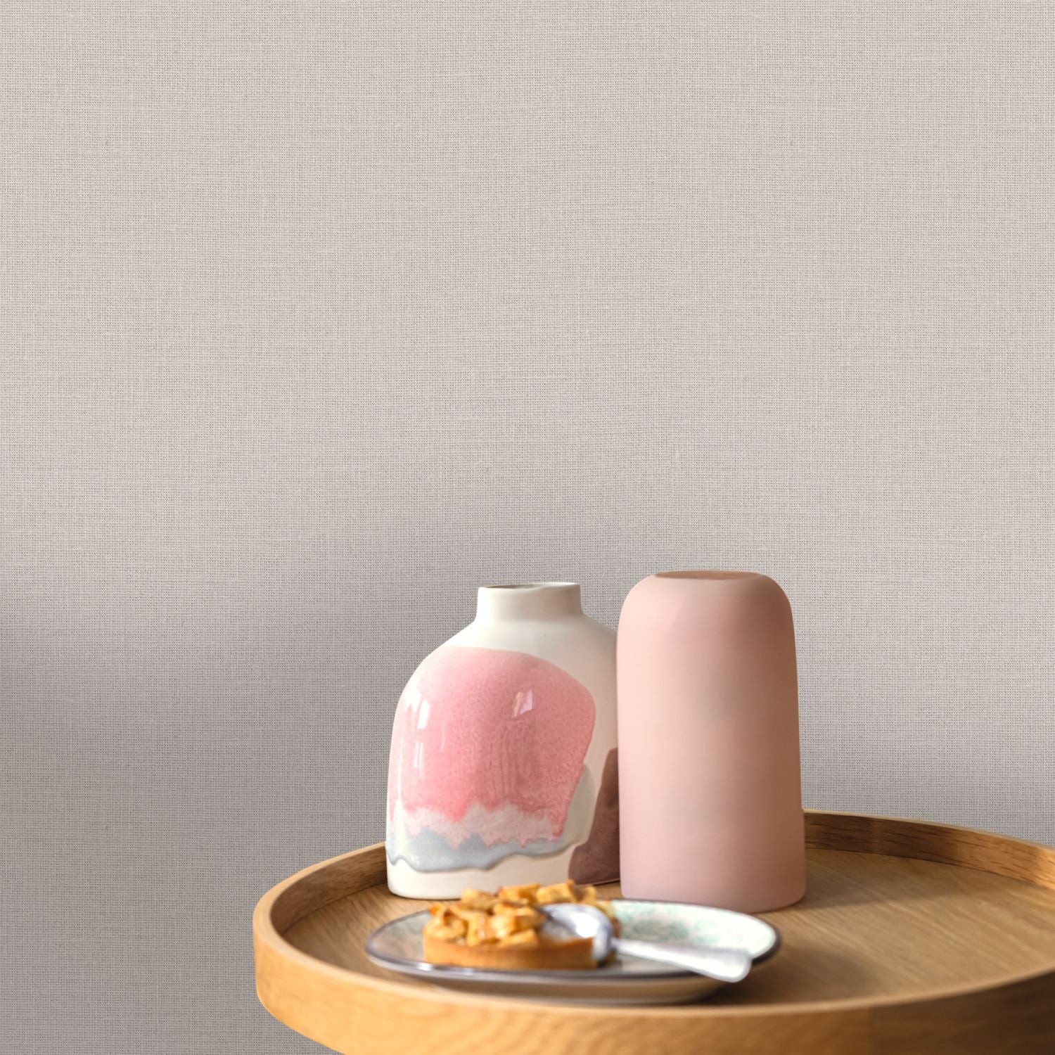 Uni Mat Wallpaper - Taupe Clair - Caselio - 104012425 - Premier Wallcovering