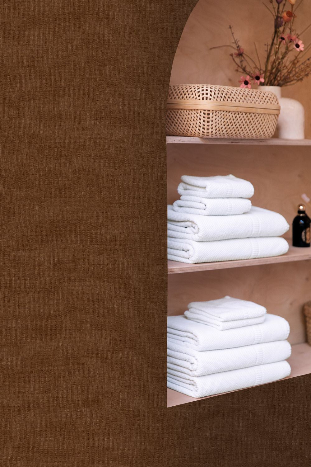 Uni Mat Wallpaper - Chocolate - Caselio - 103222804 - Premier Wallcovering