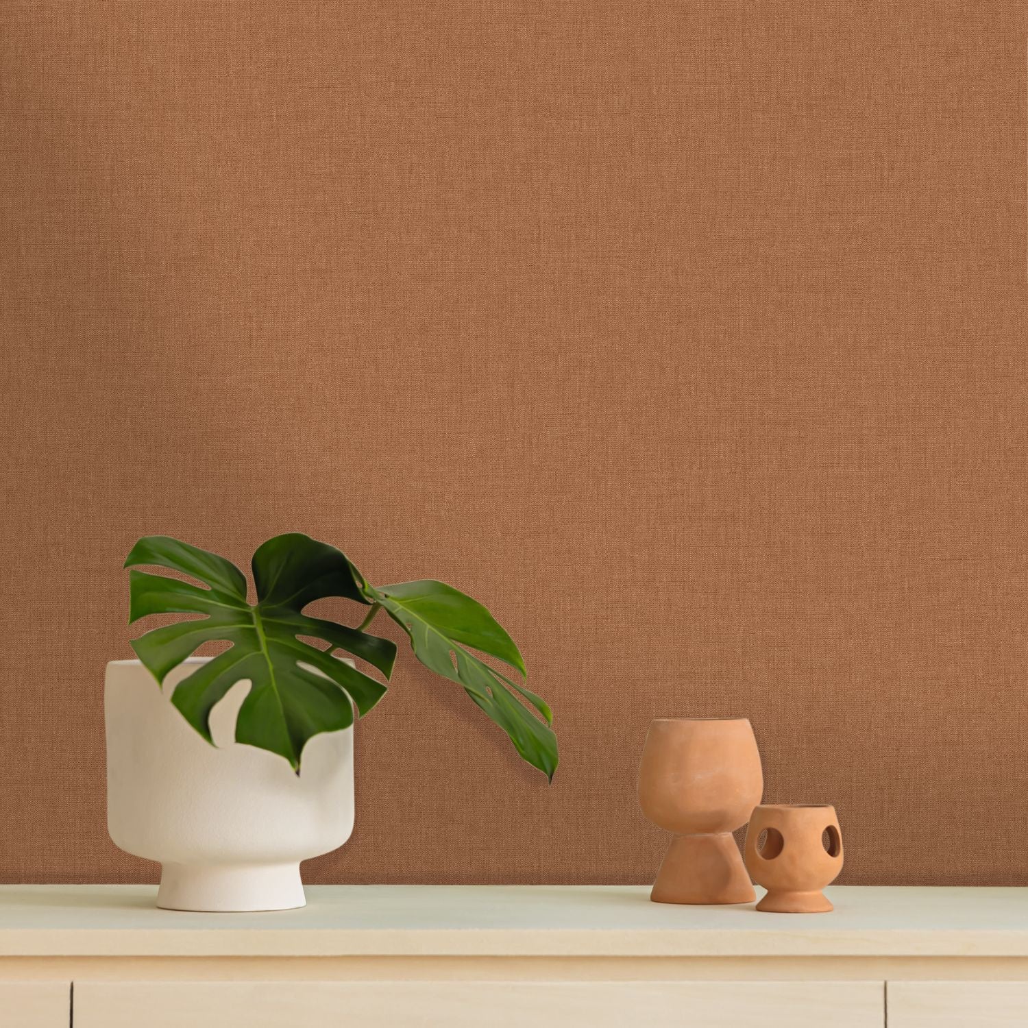 Uni Mat Wallpaper - Sienne - Caselio - 103223131 - Premier Wallcovering