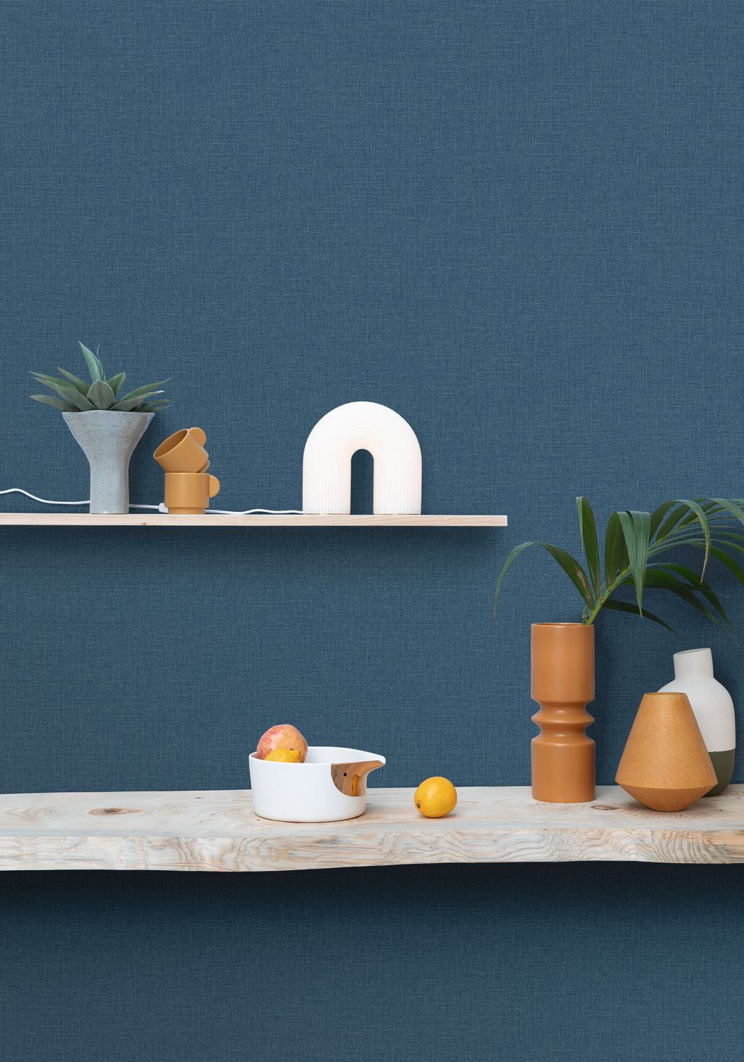 Uni Mat Wallpaper - Bleu Madura - Caselio - 104016773 - Premier Wallcovering