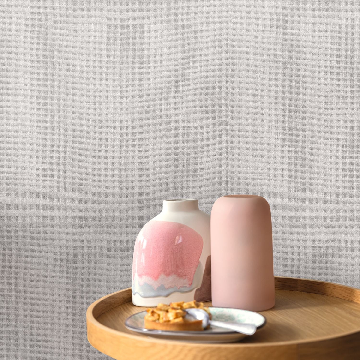 Uni Mat Wallpaper - Gris Clair - Caselio - 104019156 - Premier Wallcovering