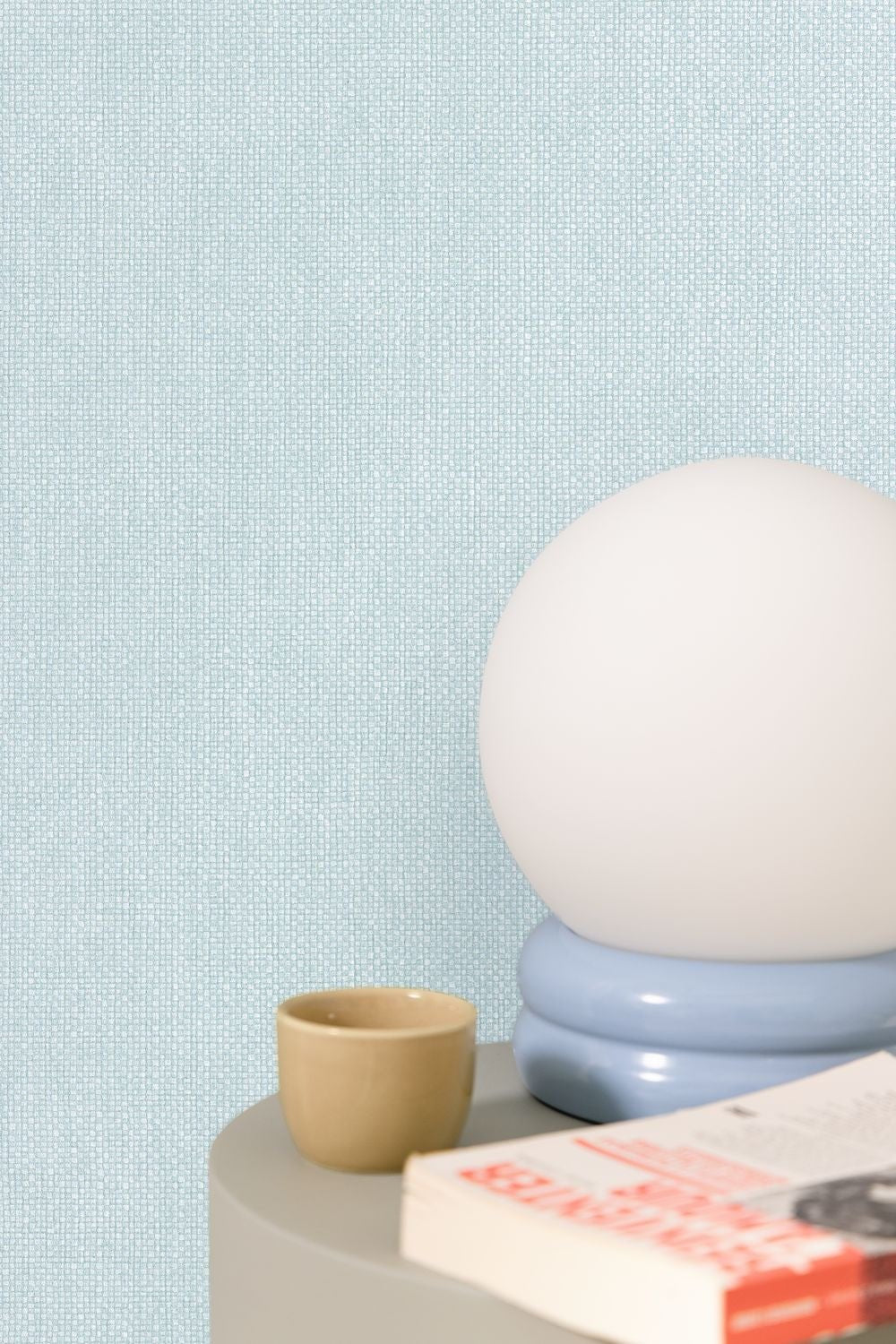 Uni Mat Wallpaper - Bleu Glacier - Caselio - 104996134 - Premier Wallcovering