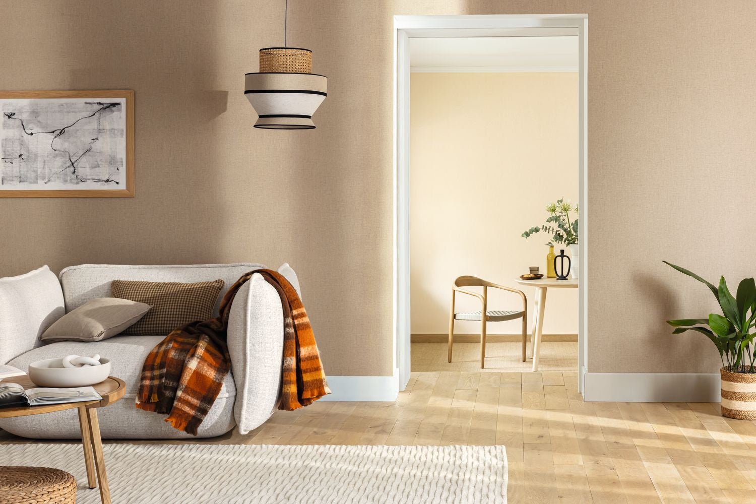 Uni Mat Wallpaper - Amande - Caselio - 103221874 - Premier Wallcovering