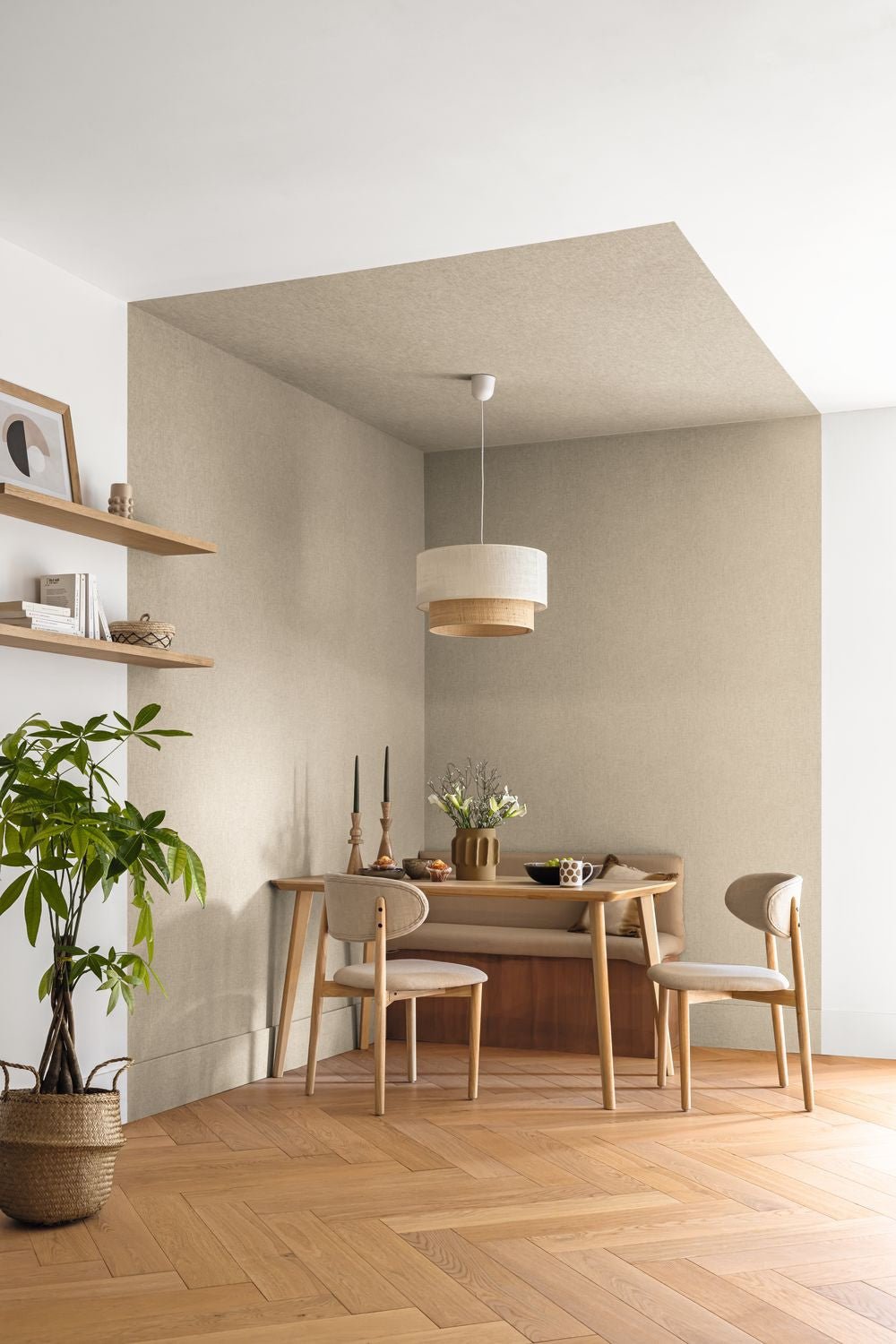 Uni Mat Wallpaper - Argile - Caselio - 103221933 - Premier Wallcovering