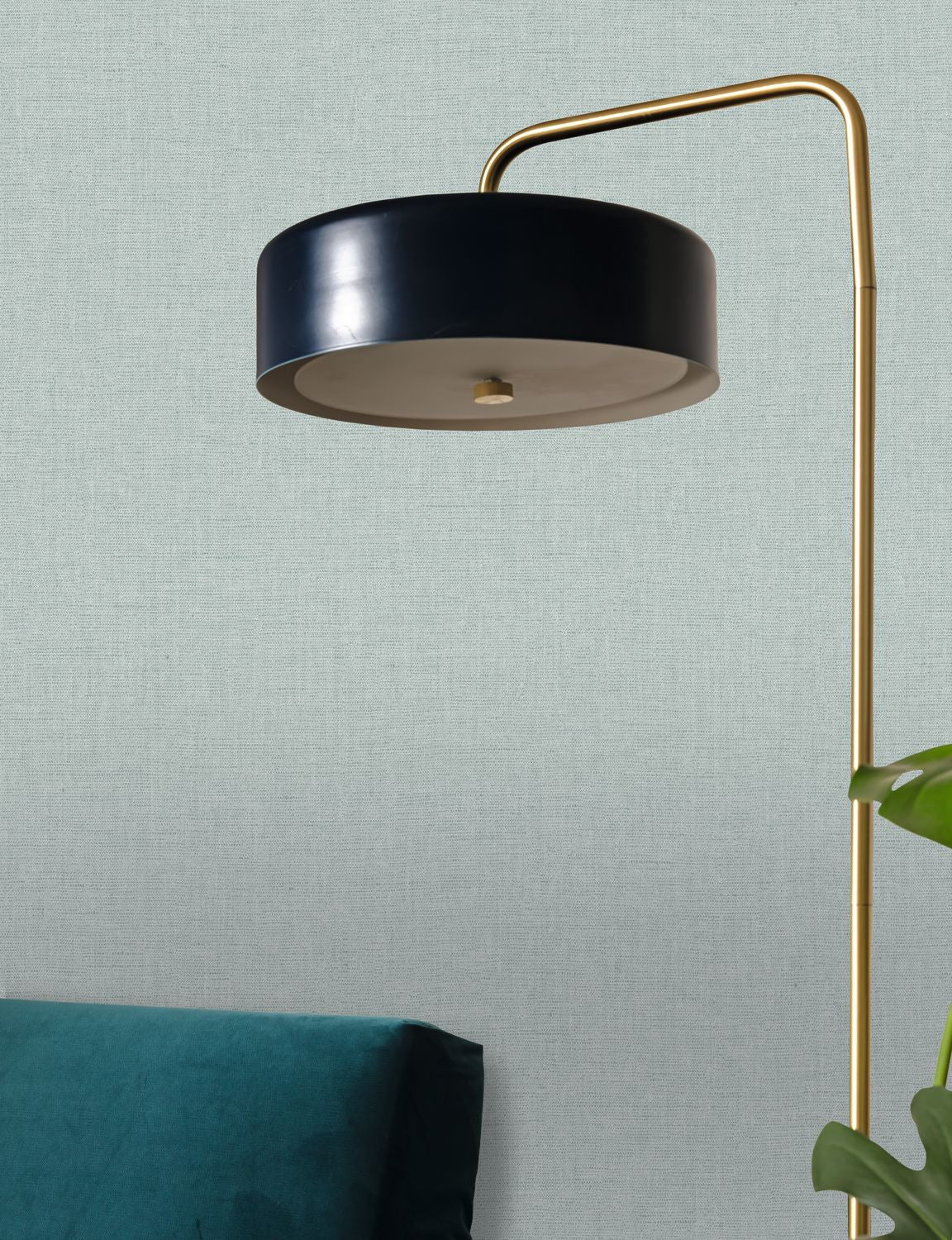 Uni Mat Wallpaper - Bleu Fumee - Caselio - 103226145 - Premier Wallcovering