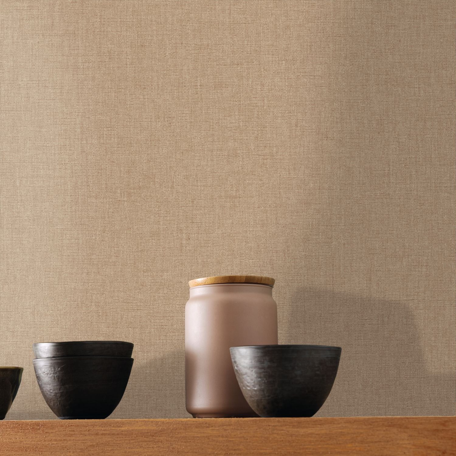 Uni Mat Wallpaper - Cappucino - Caselio - 103222560 - Premier Wallcovering