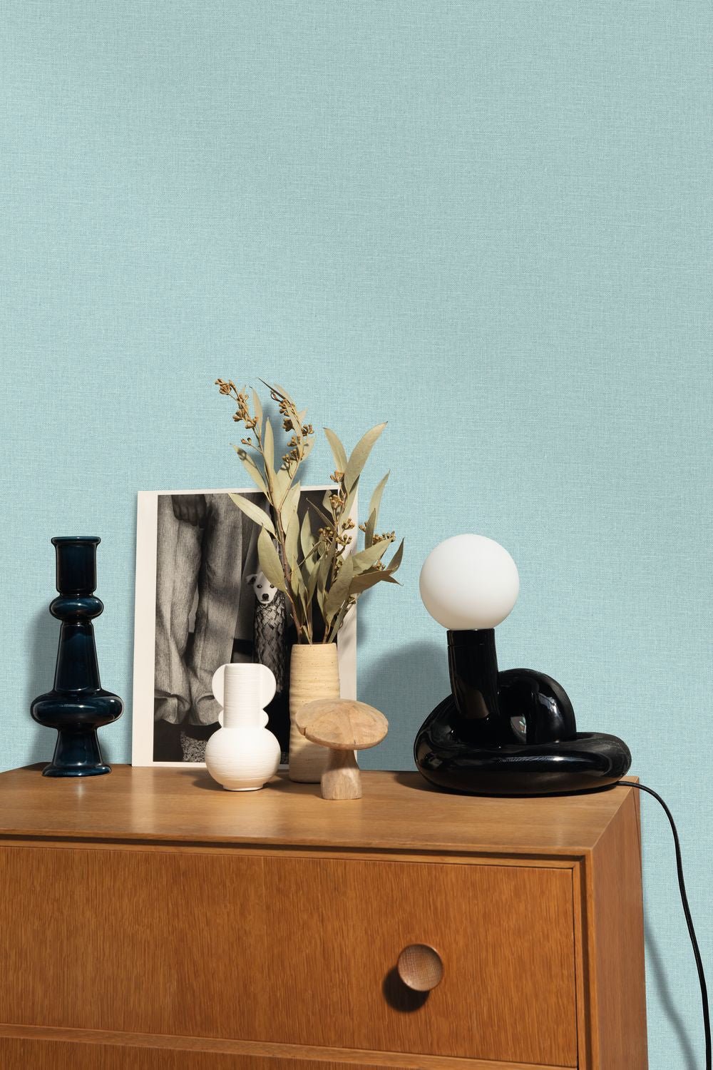 Uni Mat Wallpaper - Bleu Pastel - Caselio - 104016118 - Premier Wallcovering