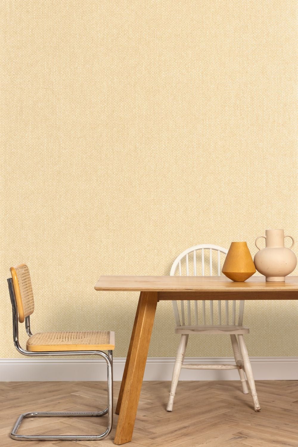 Uni Mat Wallpaper - Beige Sable - Caselio - 104991642 - Premier Wallcovering