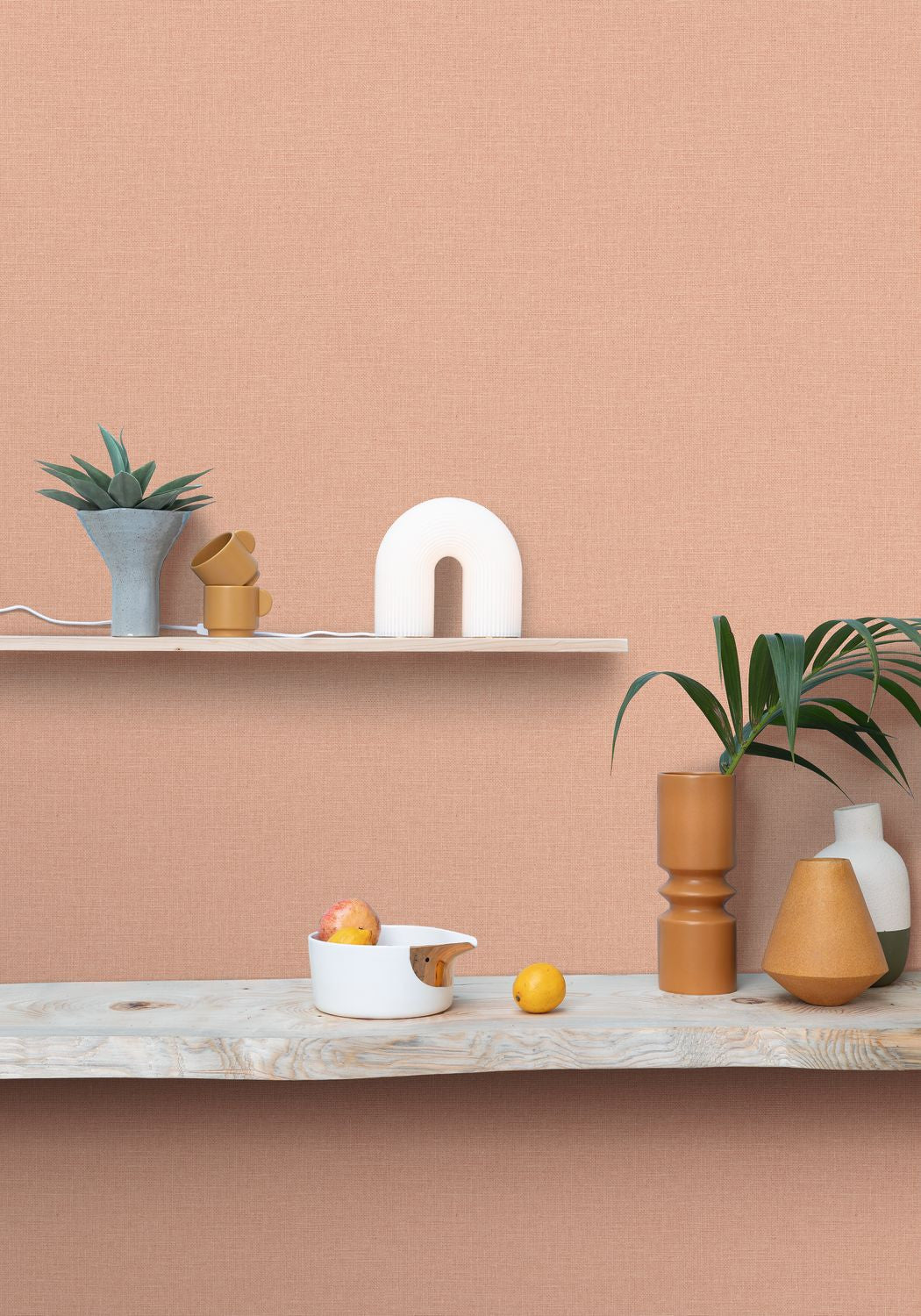 Uni Mat Wallpaper - Rose Poudre - Caselio - 104014181 - Premier Wallcovering