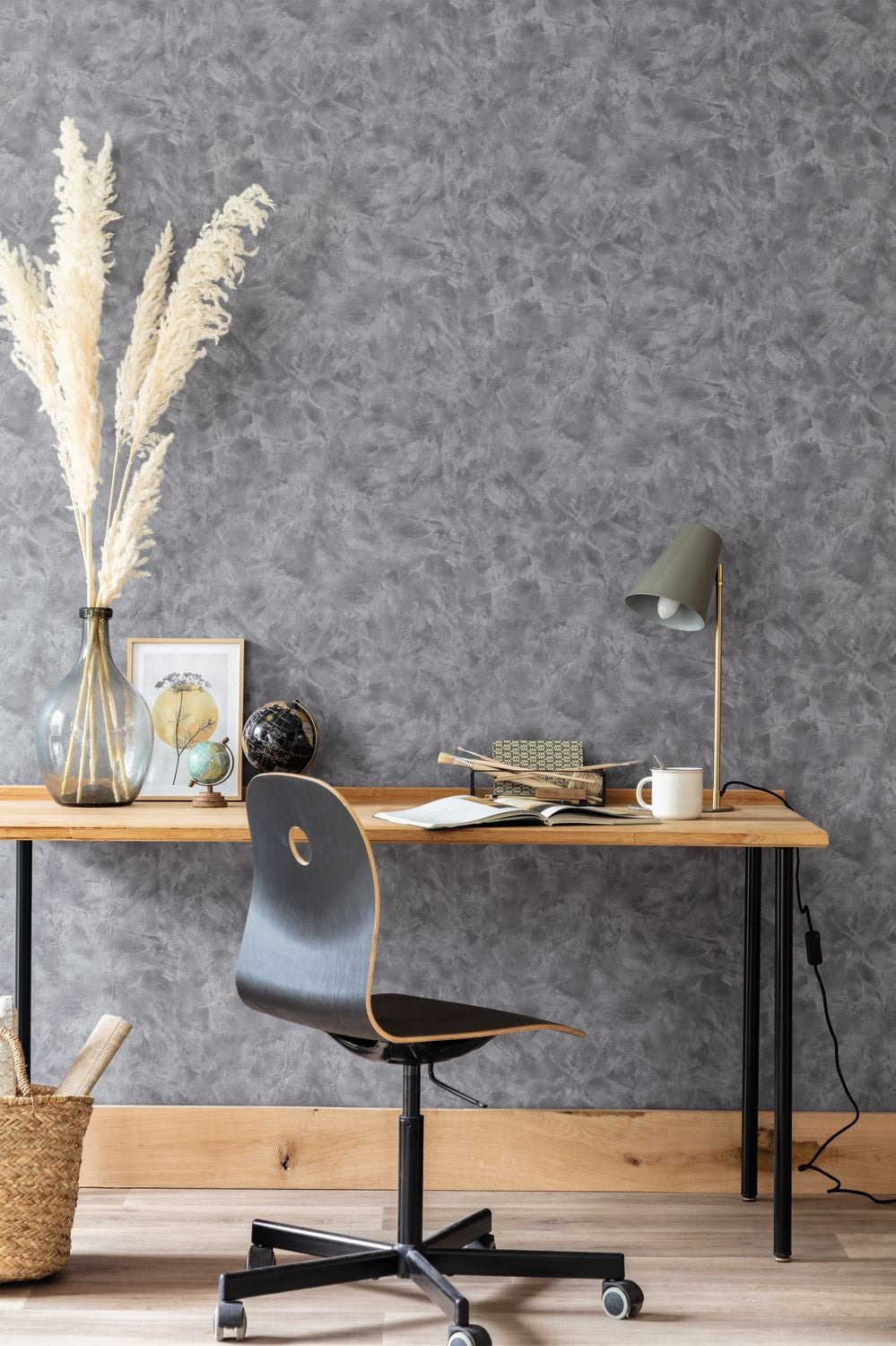 Uni Metallise / Nacre Wallpaper - Argente - Caselio - 103689677 - Premier Wallcovering