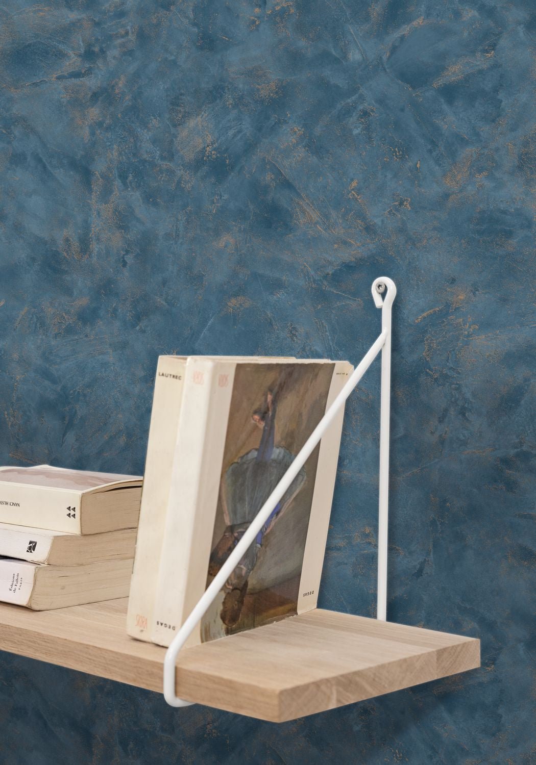 Uni Metallise / Nacre Wallpaper - Bleu Cuivre - Caselio - 103686689 - Premier Wallcovering