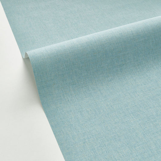 Uni Metallise/irise Wallpaper - Bleu Fumee - Caselio - 103236321 - Premier Wallcovering