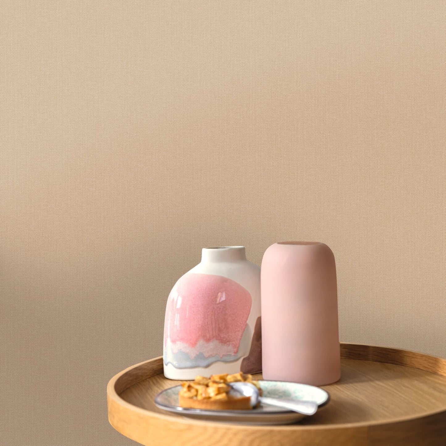 Uni Natte Wallpaper - Beige Gres - Caselio - 101561480 - Premier Wallcovering