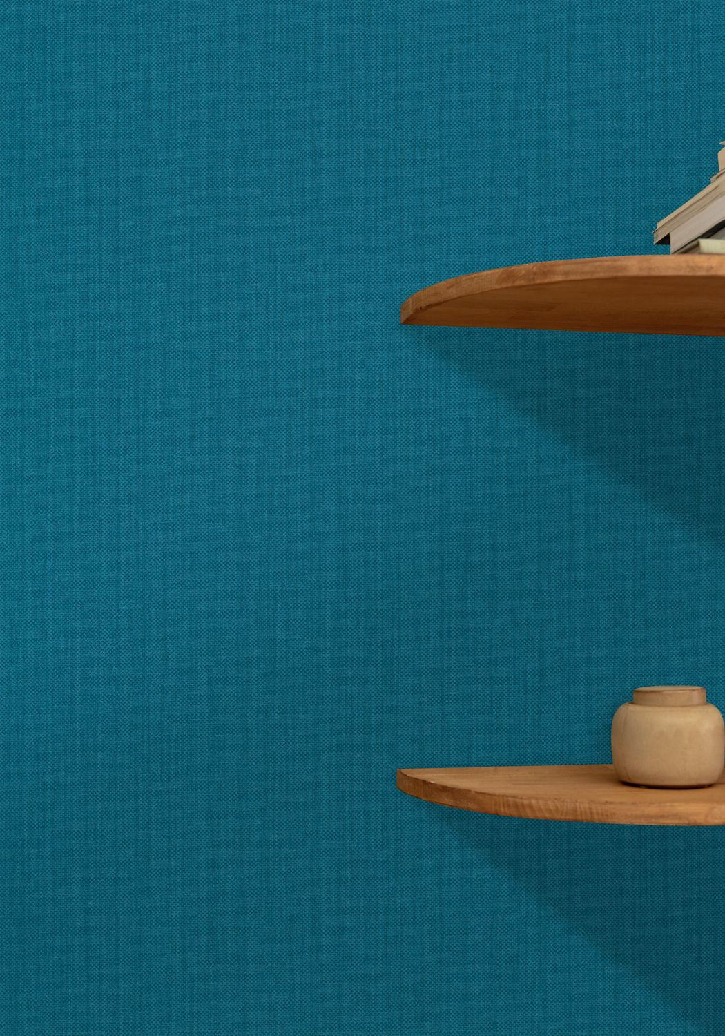 Uni Natte Wallpaper - Bleu Madura - Caselio - 101566680 - Premier Wallcovering