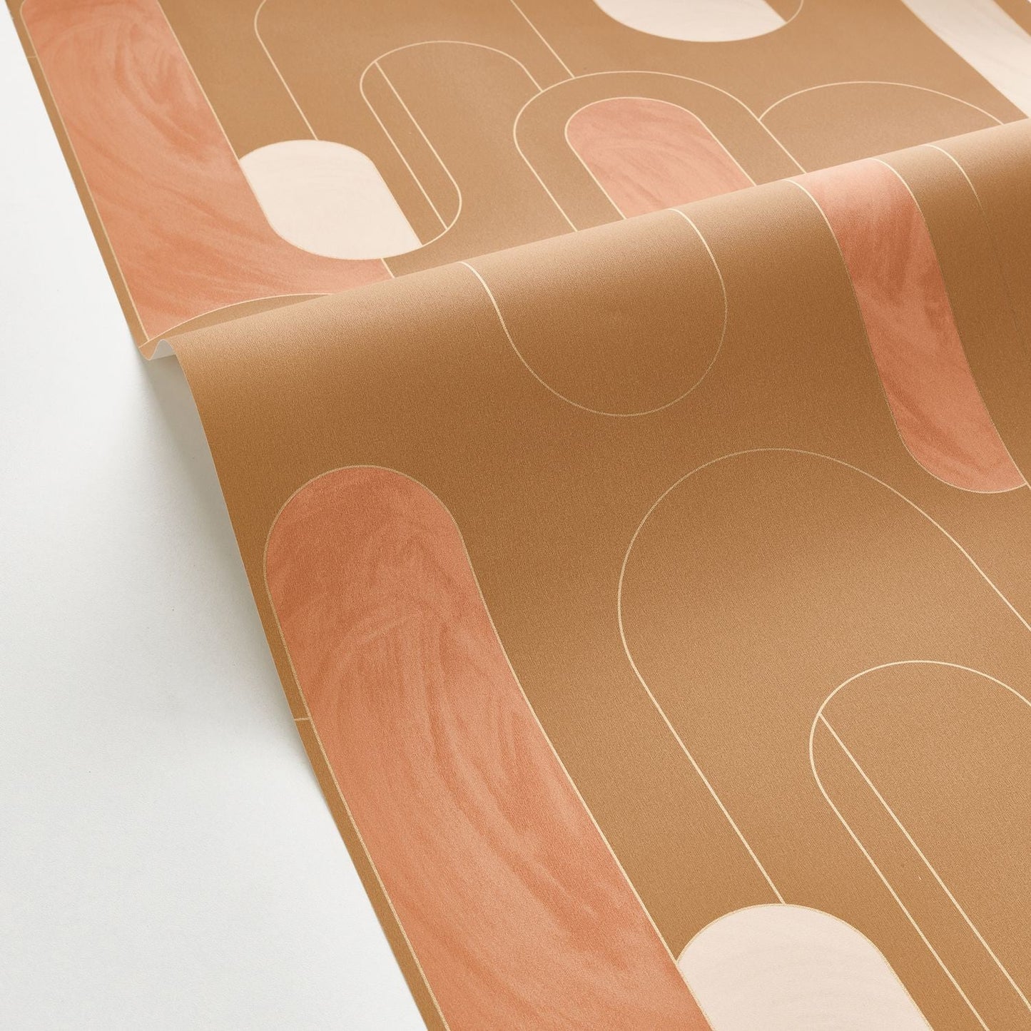 Up And Around Wallpaper - Terracotta - Caselio - 102874027 - Premier Wallcovering