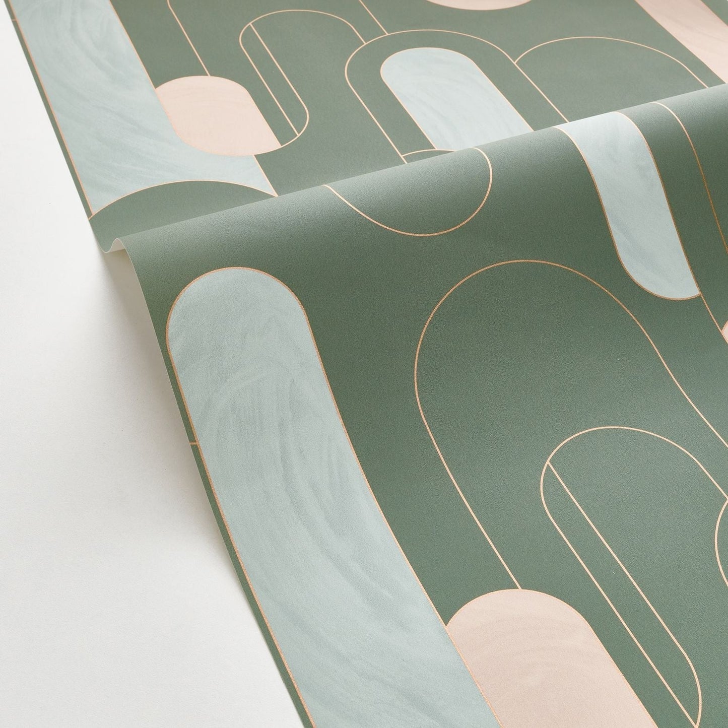 Up And Around Wallpaper - Kaki Bleu - Caselio - 102877020 - Premier Wallcovering