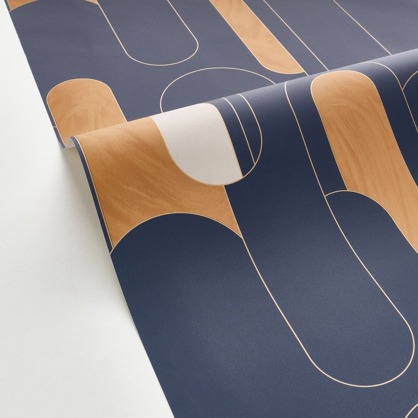 Up And Around Wallpaper - Bleu Minuit - Caselio - 102876122 - Premier Wallcovering