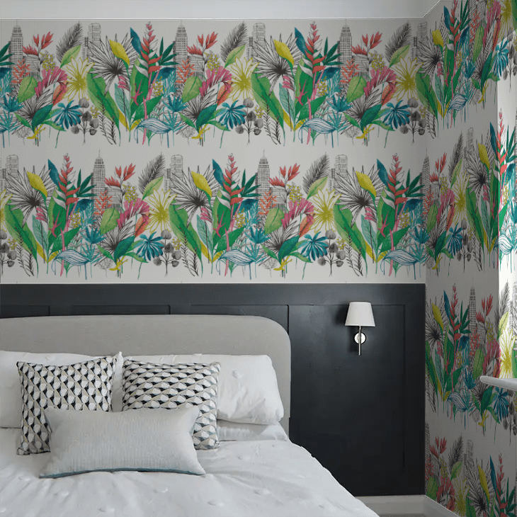 Urban Tropic Wallpaper - Tropical Bright - Ohpopsi - CEP50107W - Premier Wallcovering