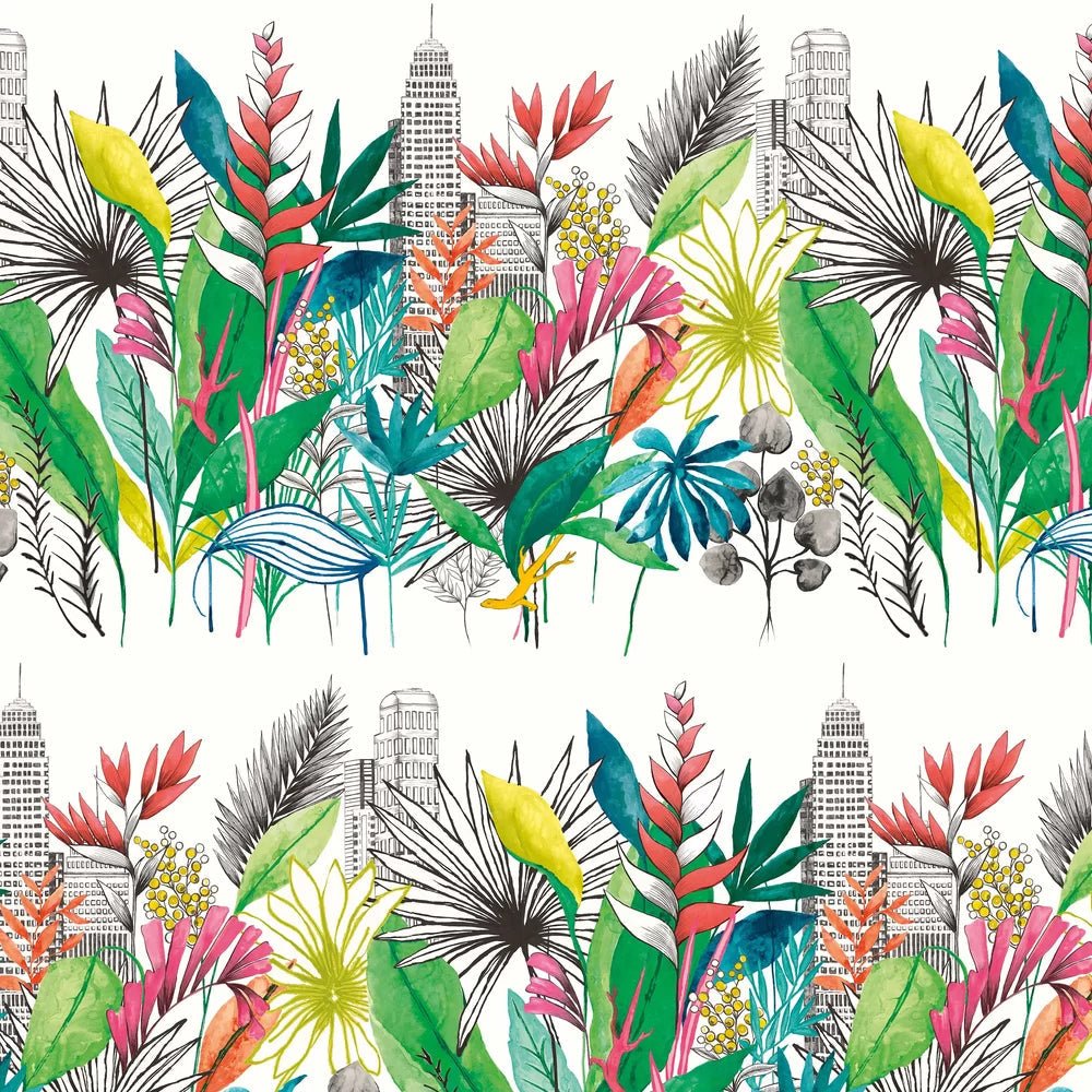 Urban Tropic Wallpaper - Tropical Bright - Ohpopsi - CEP50107W - Premier Wallcovering