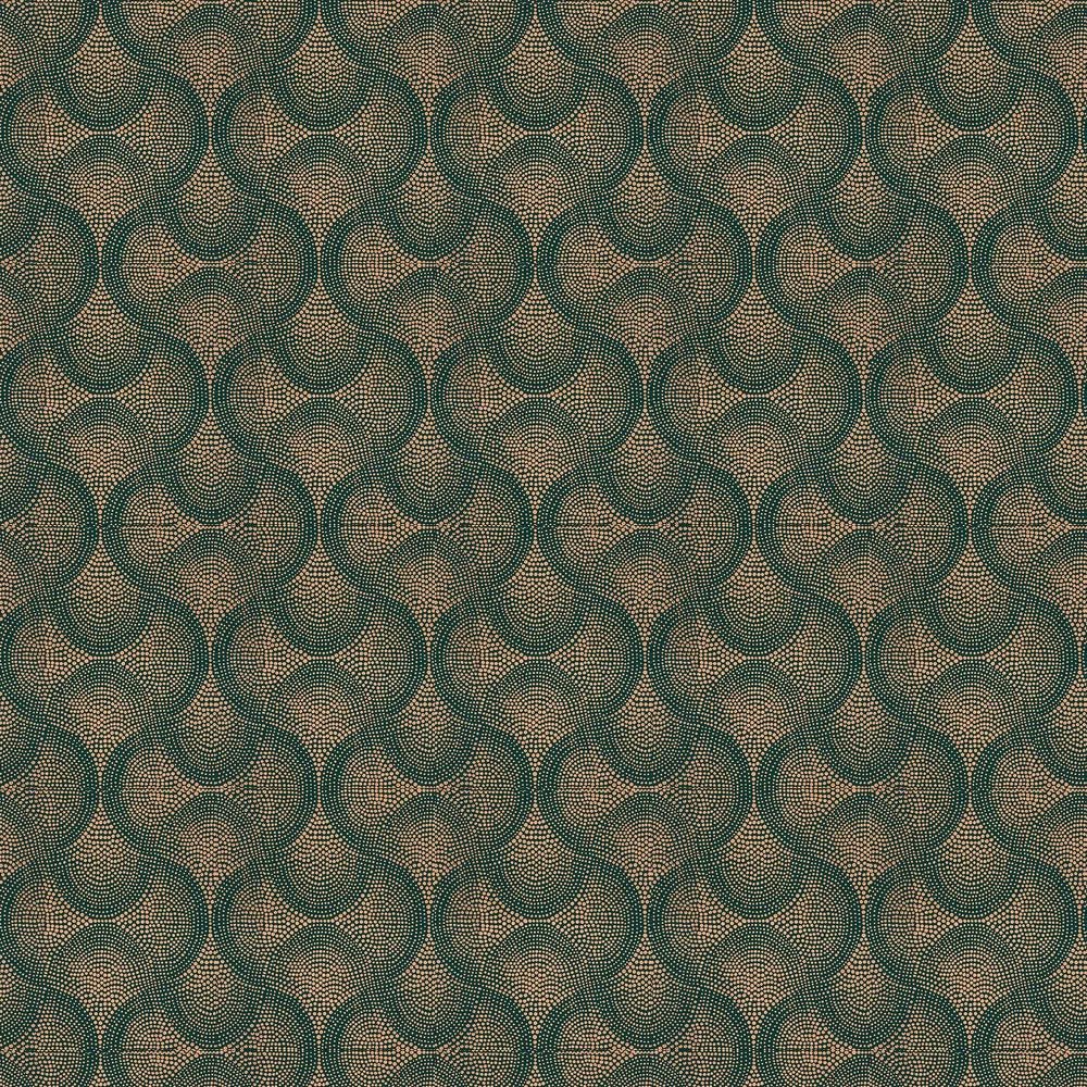 Uroko Wallpaper - Teal/ Copper - Osborne & Little - W7556-01 - Premier Wallcovering