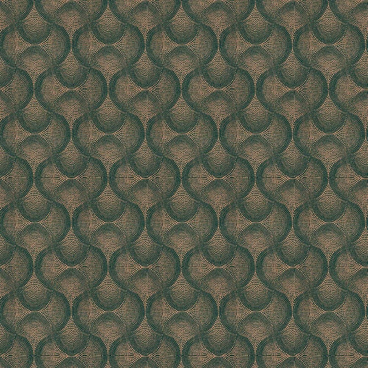 Uroko Wallpaper - Teal/ Copper - Osborne & Little - W7556-01 - Premier Wallcovering