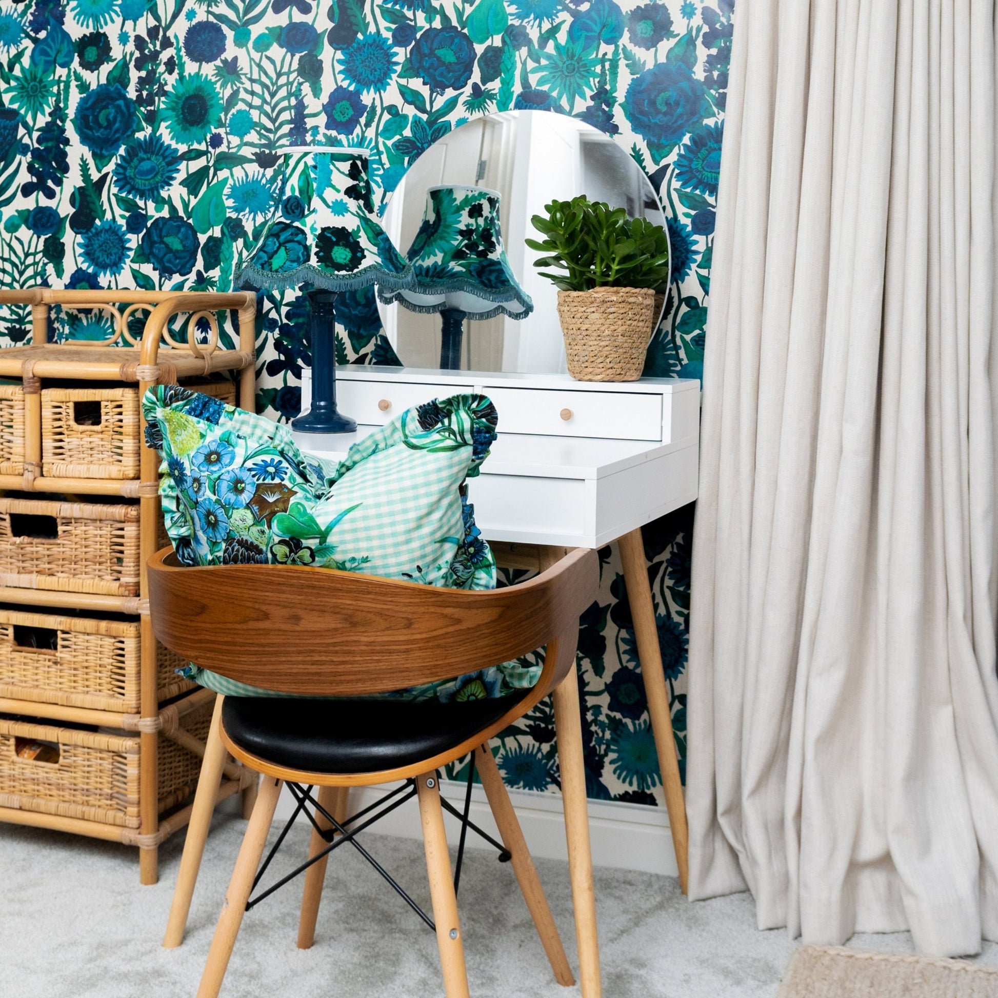 Utopia Wallpaper - Sapphire-Blue - Wear The Walls - UTSB894152 - Premier Wallcovering