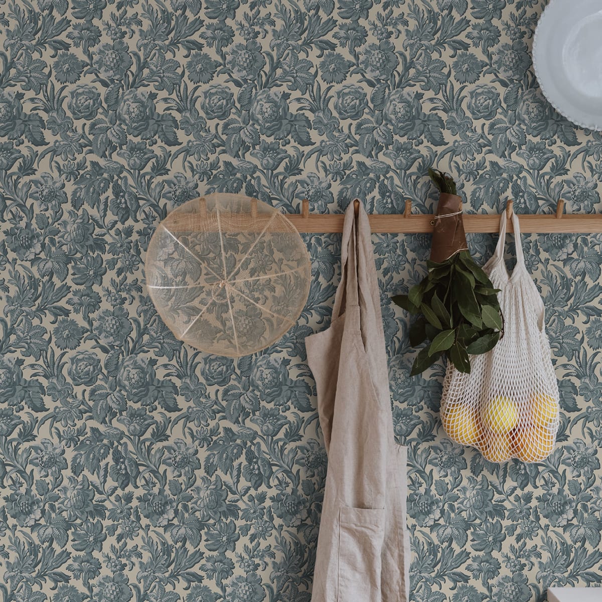 Valentin Wallpaper - Misty Blue - Sandberg - S10246 - Premier Wallcovering