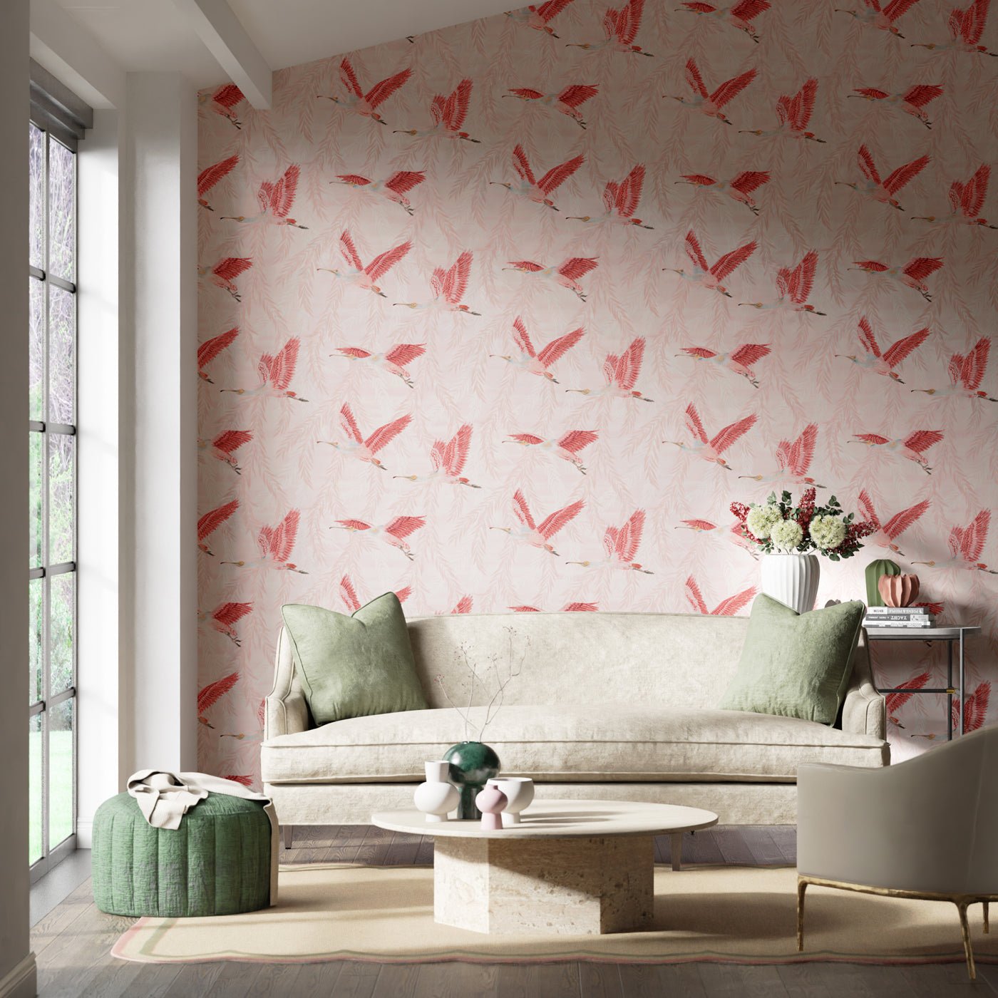 Valentina Wallpaper - Blush/Blossom - Harlequin - HDHW112911 - Premier Wallcovering