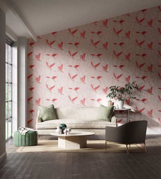 Valentina Wallpaper - Blush/Blossom - HDHW112911 - Harlequin - Premier Wallcovering