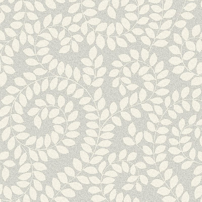 Valentino Leaf Wallpaper - Grey - Belgravia - 1927 - Premier Wallcovering