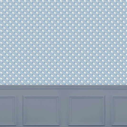 Vali Wallpaper - Denim - Voyage Maison - VALI/WPO/DEN - Premier Wallcovering