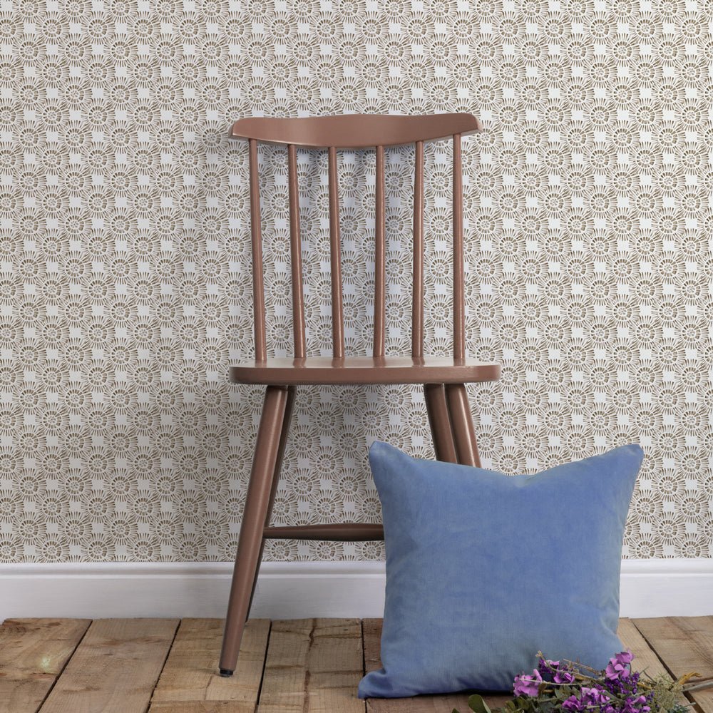 Vali Wallpaper - Stone - Voyage Maison - VALI/WPO/STO - Premier Wallcovering