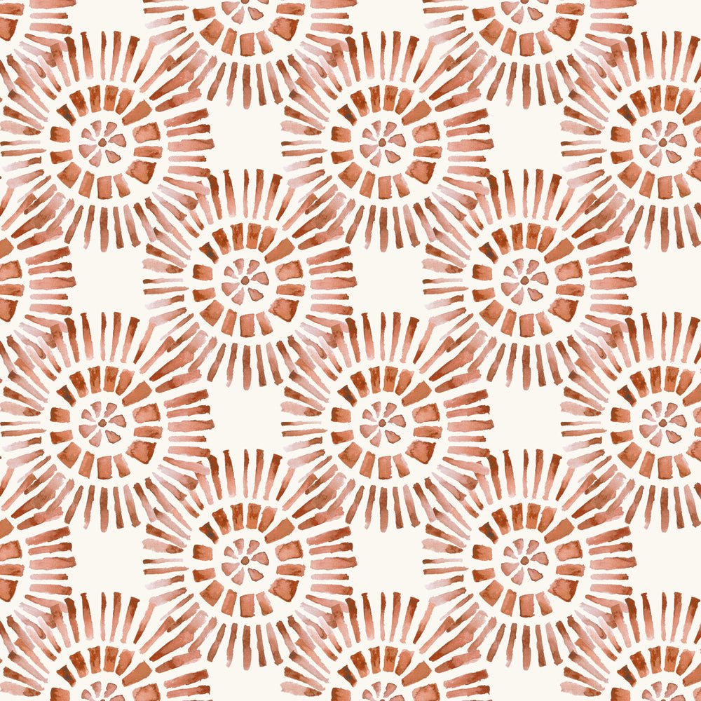 Vali Wallpaper - Terracotta - Voyage Maison - VALI/WPO/TER - Premier Wallcovering