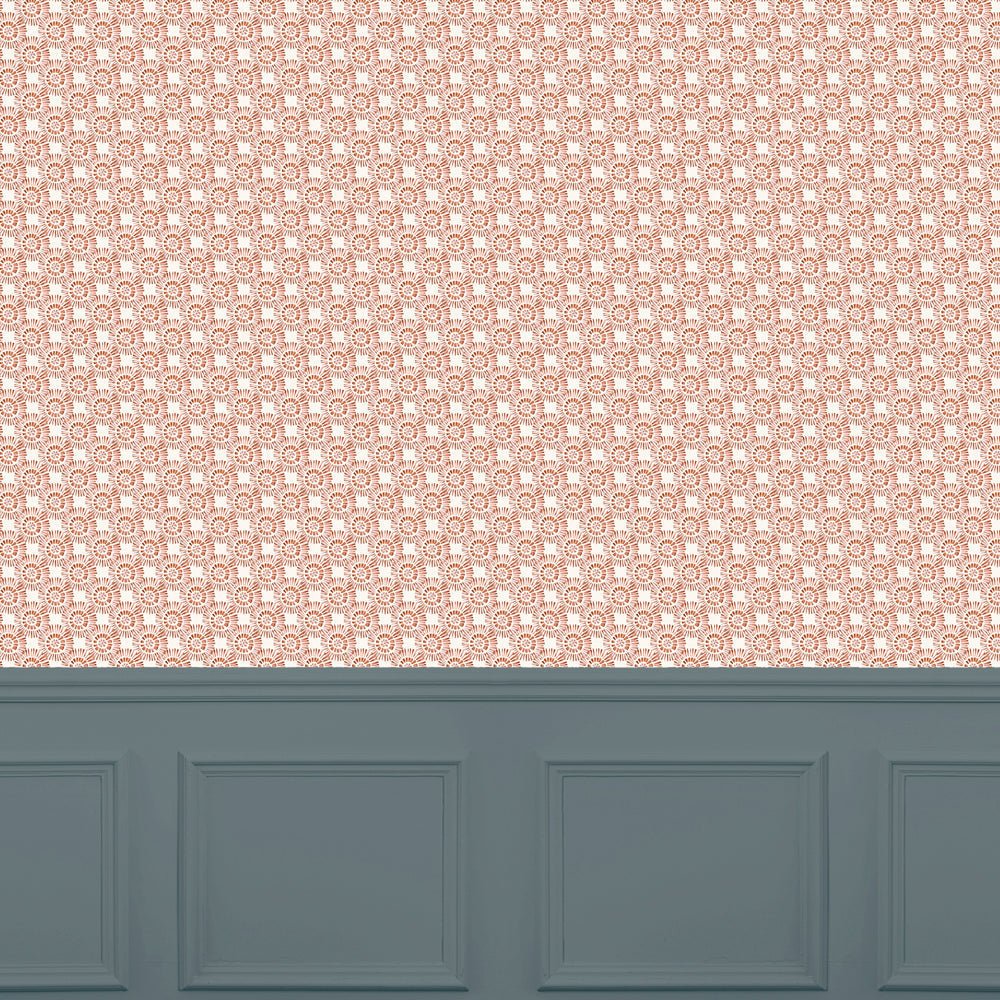 Vali Wallpaper - Terracotta - Voyage Maison - VALI/WPO/TER - Premier Wallcovering