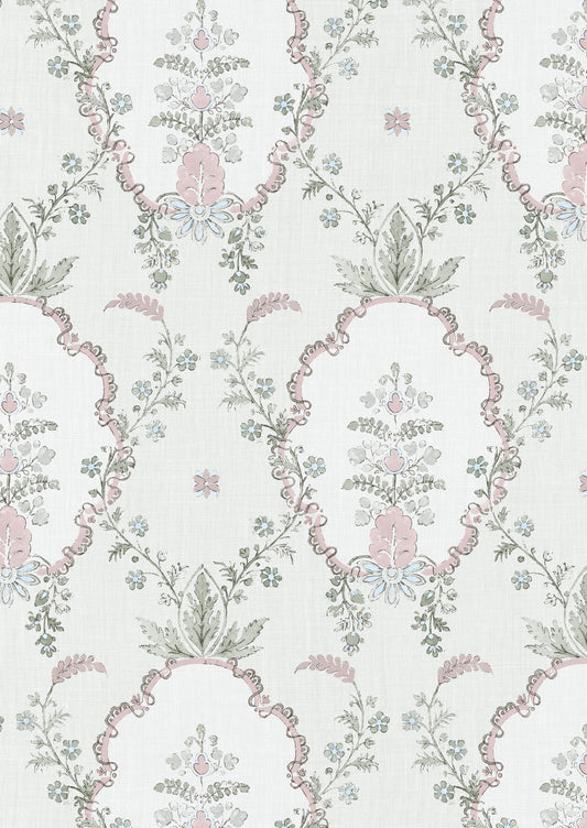 Vallance Wallpaper - Myrtle Pink - Lewis & Wood - Premier Wallcovering