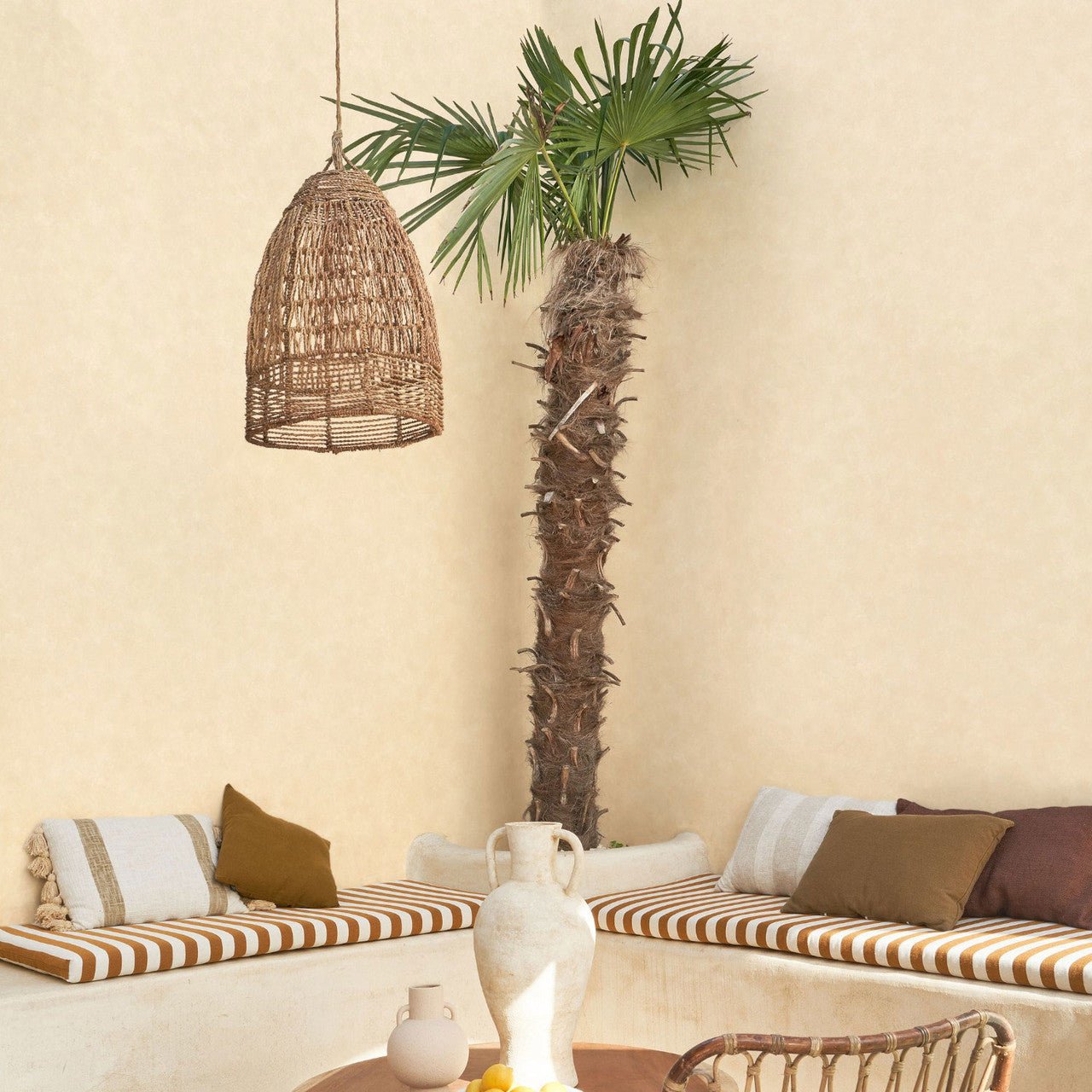 Vallauris Echappee Belle Wallpaper - Creme - Casadeco - 89851010 - Premier Wallcovering