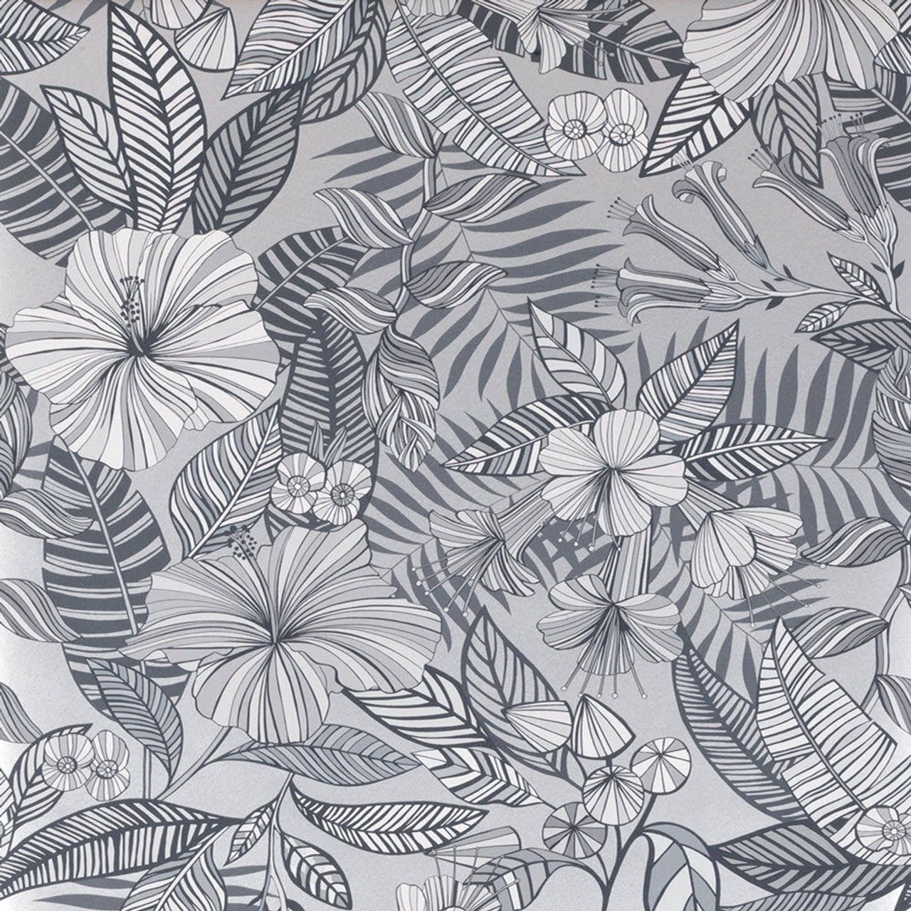 Valldemossa Wallpaper - Black/ White - Matthew Williamson - W7260-05 - Premier Wallcovering