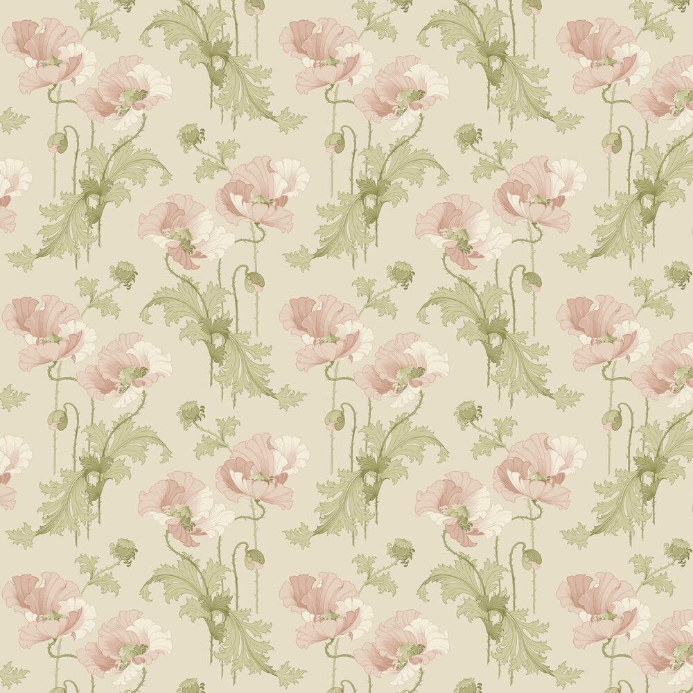 Vallmo Wallpaper - Nude - Boråstapeter - 8093 - Premier Wallcovering