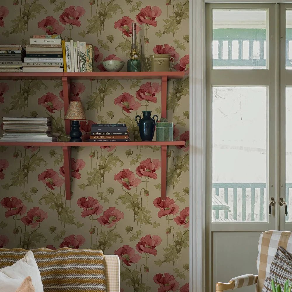 Vallmo Wallpaper - Blush - Boråstapeter - 8090 - Premier Wallcovering
