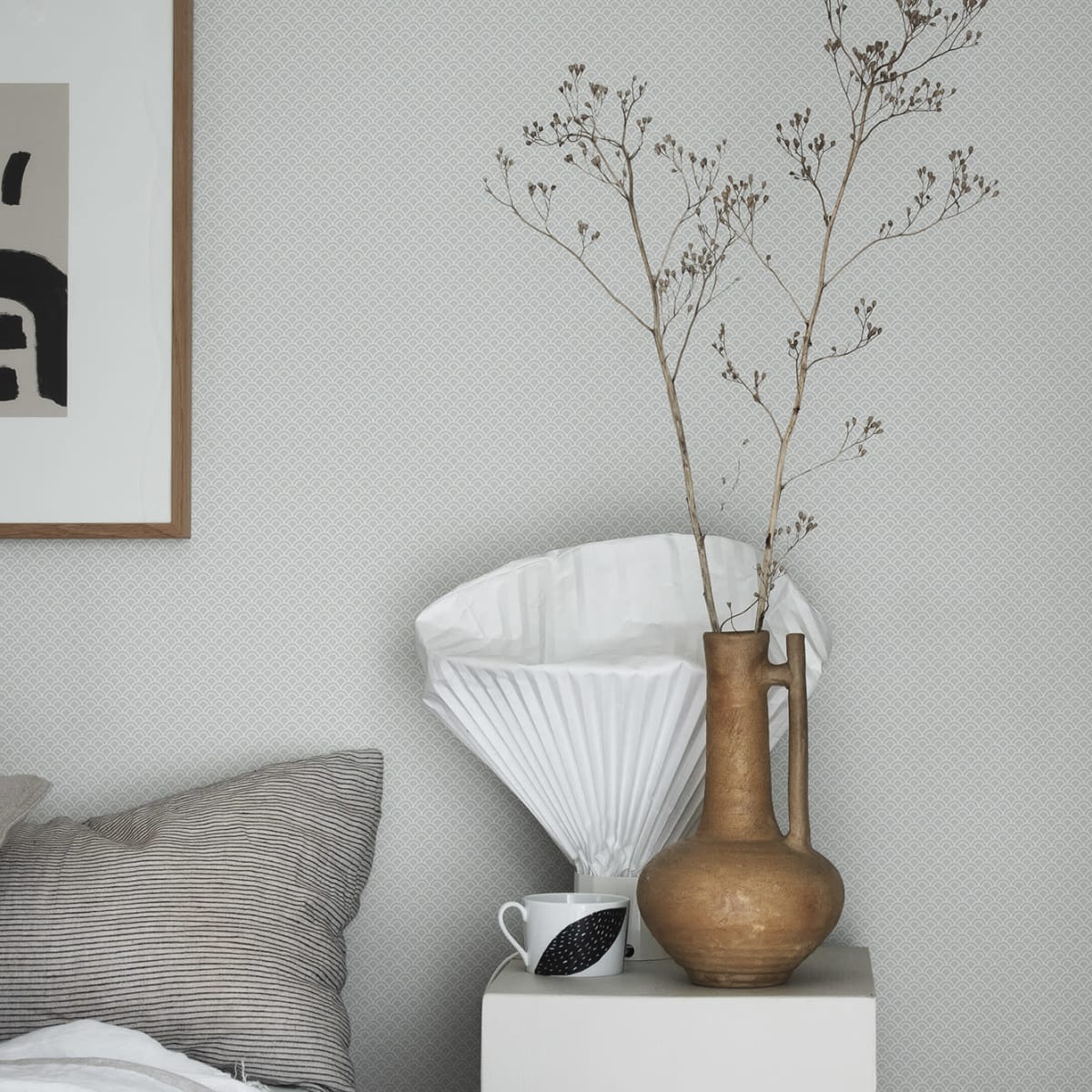 Valv Wallpaper - Misty Blue - Sandberg - S10300 - Premier Wallcovering