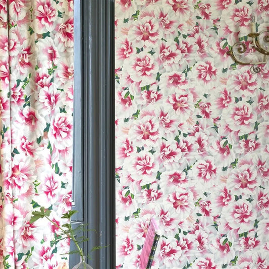 Variegated Azalea Wallpaper - Azalea - John Derian - PJD6004/01 - Premier Wallcovering