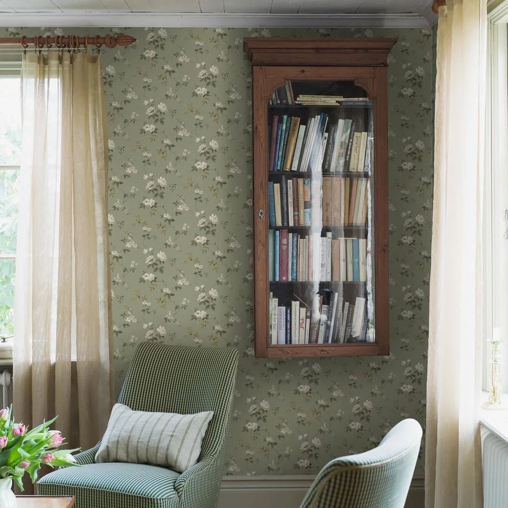 Värmdö Wallpaper - Sage - Boråstapeter - 8086 - Premier Wallcovering