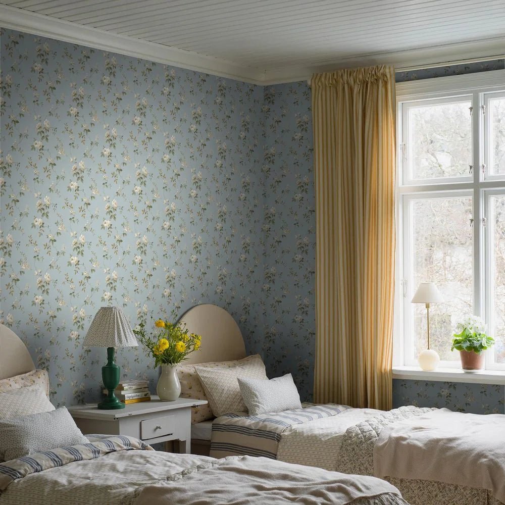 Värmdö Wallpaper - Blue - Boråstapeter - 8087 - Premier Wallcovering