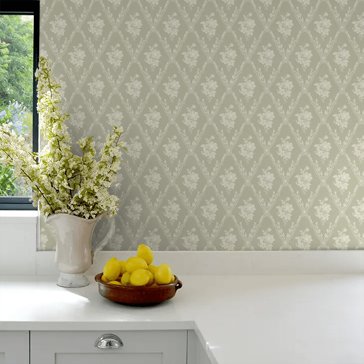 Västigårn Wallpaper - Taupe - Boråstapeter - 8059 - Premier Wallcovering
