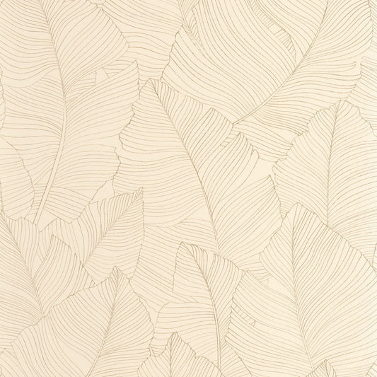 Vegetalia Wallpaper - Sepia Beige - Caselio - 106502017 - Premier Wallcovering