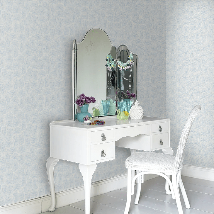 Venation Mini Wallpaper - Denim - Ohpopsi - GHS50124W - Premier Wallcovering